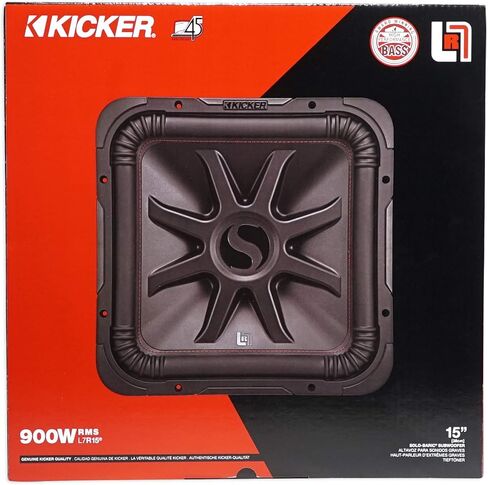 KICKER (2) 45L7R154 15" 3600w L7R Car Subwoofers+Vented Sub Box Enclosure L7R154 in Saudi Arabia