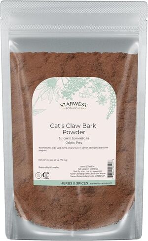 مسحوق لحاء مخلب القطط - Wildcrafted - 4 أونصة (113 جم) - Starwest Botanicals in Saudi Arabia