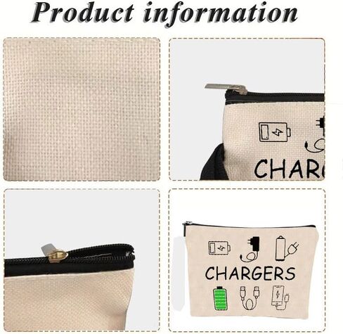 Cable Organizer Bag, Cable Storage Pouch for Electronic Accessories Charger Cord Phone Earphone Travel Home Office Use, Beige in Saudi Arabia