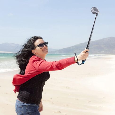 عصا سيلفي قصيرة 19 بوصة بمقبض مدمج وقابل للتعديل ومقاوم للماء ومتوافق مع GoPro Hero 13 12 11 10 9 8 7 6 5 AKASO DJI Osmo Action Camera (حجم صغير) in Kuwait