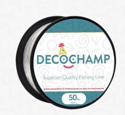 Decochamp DecoFishing Line - Strong Clear Fishing Line Heavy Duty Fishing Lines Superior Nylon Material Ice Fishing Line Durable for Hanging Decor in Saudi Arabia