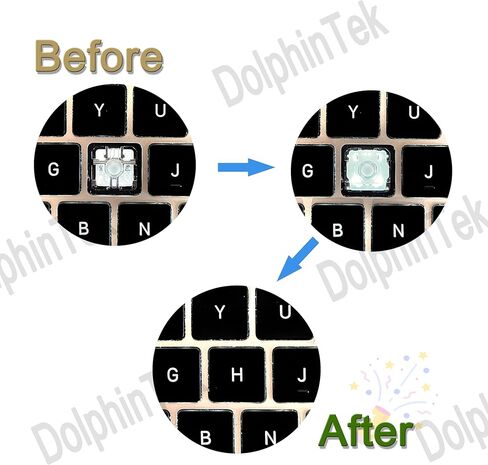 MacBook Pro 16" Keycap Replacement Kit (2021–2024, M1–M4)–Fix Broken Keys, OEM Fit Keycaps with Scissor Hinge & Clip for A2780 A2991 A3186 A3403 A2485 (Y) in Kuwait