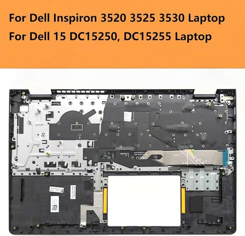 05MD22 5MD22 مسند راحة اليد العلوي البديل مع لوحة مفاتيح غير خلفية لجهاز Dell Inspiron 15 3520، 3525، 3530، Dell 15 DC15250، USB Type-C، غطاء علوي أسود in Kuwait