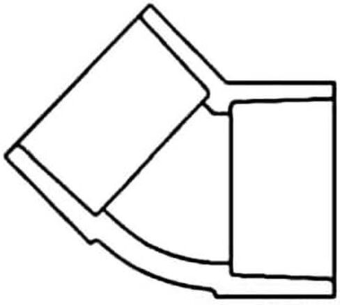 417-025 2-1/2 SXS 45-ELL SCH-40 PVC SPEARS MFG. CO. 9184 in Saudi Arabia