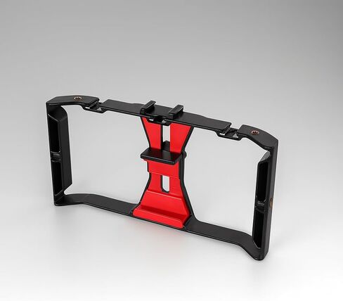 Handheld Smartphone Gimbal Stabilizer - Rotating Phone Mount with 3 Cold Shoe Expansion Ports for Microphones and Lights in Saudi Arabia