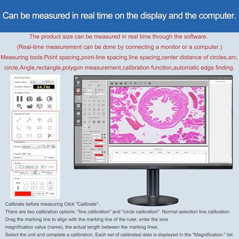 155X-3870X Research Grade Electron Biological Microscope with 8.3 Megapixel 4K Camera in Saudi Arabia