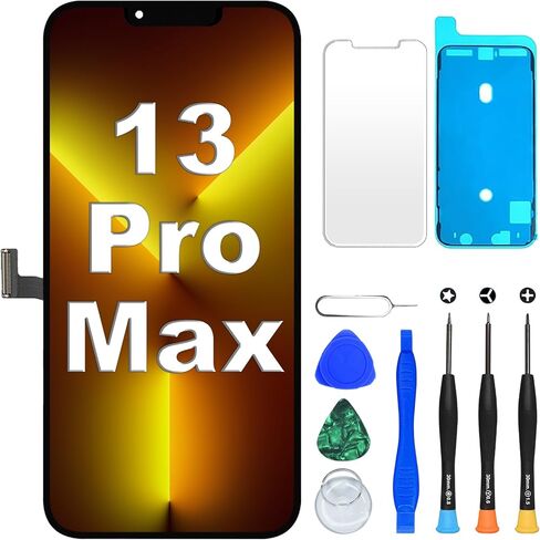 استبدال شاشة DIGI4U لهاتف iPhone 13 Pro Max، شاشة 6.7 بوصة [لمس ثلاثي الأبعاد] [شق صغير] لمجموعة محول الأرقام لشاشة iPhone 13 Pro Max، مع أدوات إصلاح لهاتف iPhone 13 Pro Max LCD in Kuwait
