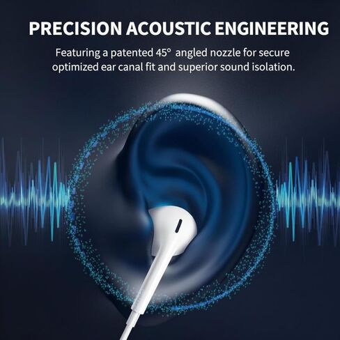 2Pack Wired Headphones for iPhone Earbuds with Lightning Plug(Mic Volume Control HiFi Stereo Noise Cancelling)Ear buds for iPhone 14 13 12 11 Pro Max/XR XS X/8 7 Plus【MFI Certified Earphones】Plug&Play in Saudi Arabia