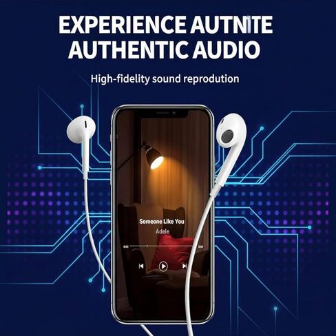 2Pack Wired Headphones for iPhone Earbuds with Lightning Plug(Mic Volume Control HiFi Stereo Noise Cancelling)Ear buds for iPhone 14 13 12 11 Pro Max/XR XS X/8 7 Plus【MFI Certified Earphones】Plug&Play in Saudi Arabia