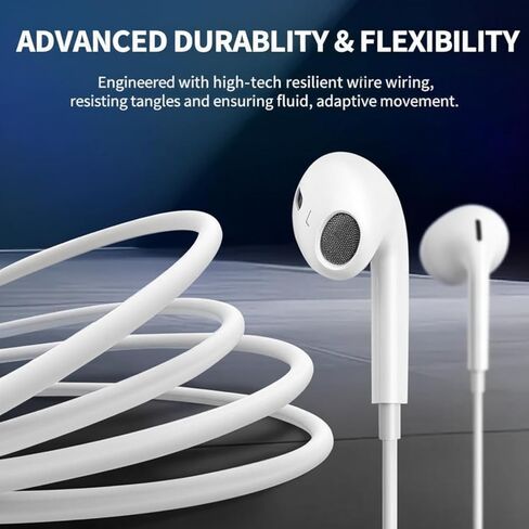 2Pack Wired Headphones for iPhone Earbuds with Lightning Plug(Mic Volume Control HiFi Stereo Noise Cancelling)Ear buds for iPhone 14 13 12 11 Pro Max/XR XS X/8 7 Plus【MFI Certified Earphones】Plug&Play in Saudi Arabia