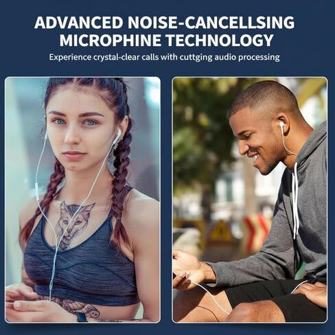 2Pack Wired Headphones for iPhone Earbuds with Lightning Plug(Mic Volume Control HiFi Stereo Noise Cancelling)Ear buds for iPhone 14 13 12 11 Pro Max/XR XS X/8 7 Plus【MFI Certified Earphones】Plug&Play in Saudi Arabia