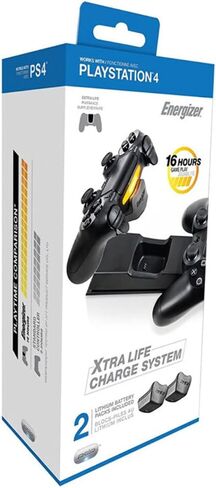 PDP Gaming Energizer Dual Wireless Controller Charging System, Rechargeable Battery Packs: Black, PS5/PS4 in Saudi Arabia