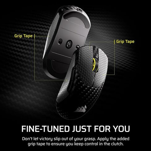 Corsair Sabre v2 PRO Wireless CF FPS Gaming Mouse – 33,000 DPI Marksman S Sensor, 8,000Hz Hyper-Polling, Carbon Fiber Unibody, Lightweight, Up to 120hr Battery – Black in Saudi Arabia