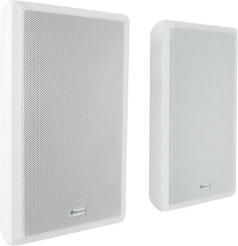 Rockville RockSlim 70W White 5.25" 70V Commercial Wall Speakers, 4W/8W Tap Options, Slim Design, Easy Install, for Restaurants and Commercial Spaces, 12-piece in Saudi Arabia