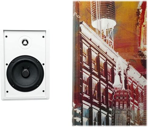 Rockville RockSlim 70W White 5.25" 70V Commercial Wall Speakers, 4W/8W Tap Options, Slim Design, Easy Install, for Restaurants and Commercial Spaces, 12-piece in Saudi Arabia