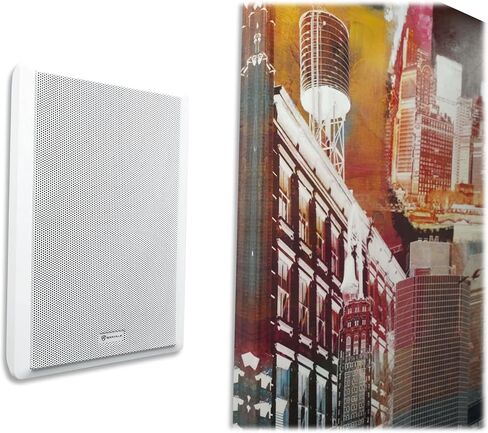 Rockville RockSlim 70W White 5.25" 70V Commercial Wall Speakers, 4W/8W Tap Options, Slim Design, Easy Install, for Restaurants and Commercial Spaces, 12-piece in Saudi Arabia
