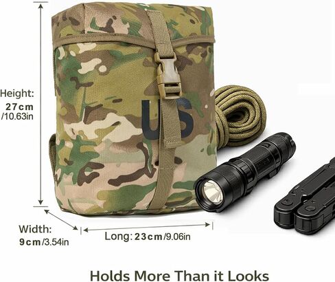 MT 2Pcs US Military MOLLE Medium 900D Sustainment Pouch, Army Utility Pouch in Saudi Arabia