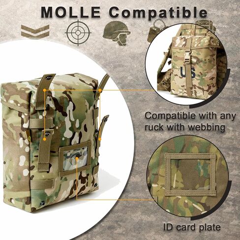 MT 2Pcs US Military MOLLE Medium 900D Sustainment Pouch, Army Utility Pouch in Saudi Arabia