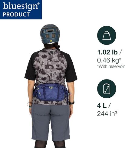 Osprey Seral Biking Waist Pack with Hydraulics Reservoir for Men & Women, Hydration Belt with Water Bladder in Saudi Arabia