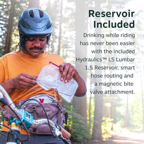 Osprey Seral Biking Waist Pack with Hydraulics Reservoir for Men & Women, Hydration Belt with Water Bladder in Saudi Arabia