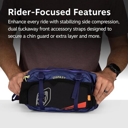 Osprey Seral Biking Waist Pack with Hydraulics Reservoir for Men & Women, Hydration Belt with Water Bladder in Saudi Arabia