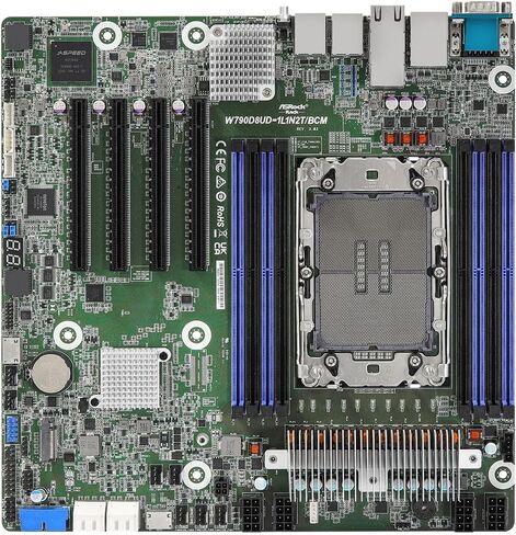 ASRock Rack Server Motherboard W880D4U Micro-ATX Single Socket LGA 1851 Intel® Core™ Ultra Desktop Processors (Series 2) in Saudi Arabia