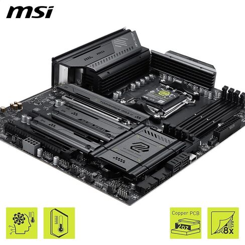 MSI MAG B850 Tomahawk MAX WiFi II Motherboard - Supports AMD Ryzen 9000/8000 / 7000 Processors, AM5-80A SPS VRM, DDR5 Memory Boost (up to 8400+ MT/s OC), PCIe 5.0 x16, M.2 Gen5, Wi-Fi 7, 5G L in Saudi Arabia