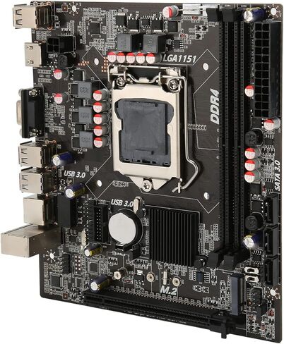 Ciciglow H110 Micro ATX Motherboard, DDR4 SO DIMM, PCIe 3.0, SATA3.0, M.2 HDMI VGA USB3.0/2.0, Supports i5 6500 i7 6700 CPU in Saudi Arabia