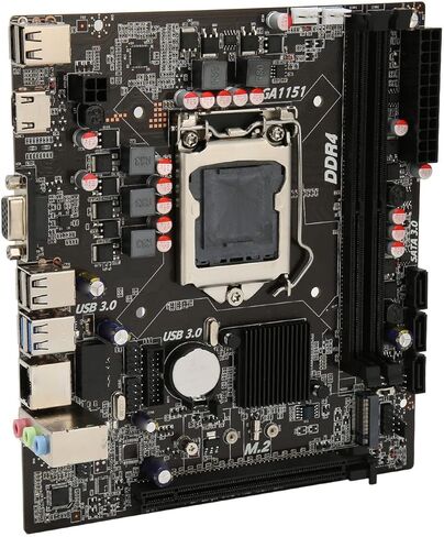 Ciciglow H110 Micro ATX Motherboard, DDR4 SO DIMM, PCIe 3.0, SATA3.0, M.2 HDMI VGA USB3.0/2.0, Supports i5 6500 i7 6700 CPU in Saudi Arabia