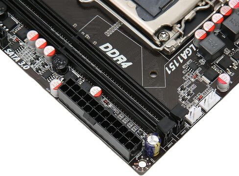 Ciciglow H110 Micro ATX Motherboard, DDR4 SO DIMM, PCIe 3.0, SATA3.0, M.2 HDMI VGA USB3.0/2.0, Supports i5 6500 i7 6700 CPU in Saudi Arabia