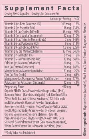 Kerotin Hair Growth Vitamins, Biotin Supplement, DHT Blocker, Collagen Stimulator, for Hair Loss Support, Nail & Skin Care, Includes Saw Palmetto, Vitamin D3 & More - 60 Pills (1 Month Supply) in Saudi Arabia