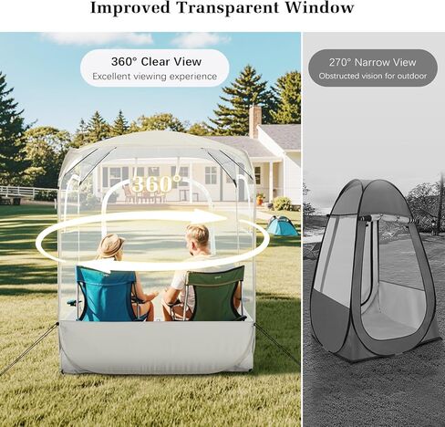 كبسولات Raynesys الرياضية تناسب شخصًا أو شخصين، خيام رياضية ذات تصميم داخلي واسع، خيمة فقاعية منبثقة فورية، رؤية جيدة للأحداث الرياضية الخارجية، صيد الأسماك، المشي لمسافات طويلة in Kuwait
