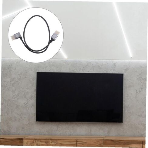 DOITOOL 8k Male to Male Video Cord 1m High-Speed Digital Video Cable with Left-Angle Connector for Monitor and Computer Accessories in Saudi Arabia