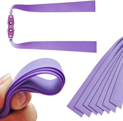 Yshotx Mystic Might-A26 Slingshot Band Roll - لاتكس أرجواني عالي الارتداد، مادة مقطوعة إلى الطول مع مستدق محسن للسرعة والدقة (السُمك: 0.55 مم) in Saudi Arabia