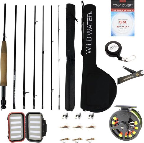 Wild Water Fly Fishing 5wt 9ft 7-piece Standard Fly Fishing Kit in Saudi Arabia