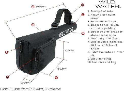 Wild Water Fly Fishing 5wt 9ft 7-piece Standard Fly Fishing Kit in Saudi Arabia