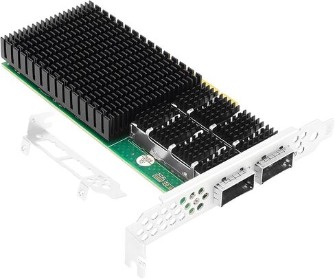 بطاقة Vogzone 100GbE SmartNIC لـ Mellanox MCX623106AN-CDAT، PCIe 4.0 x16 100Gb Ethernet NIC مع شريحة Mellanox ConnectX‑6 Dx EN، بطاقة الشبكة المزدوجة QSFP56 تدعم RDMA in Kuwait