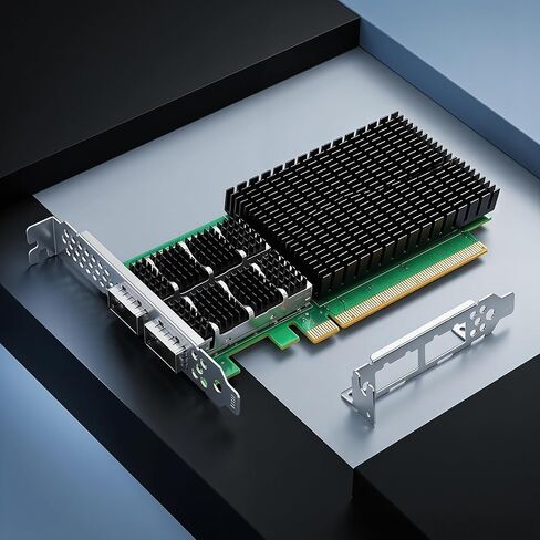 بطاقة Vogzone 100GbE SmartNIC لـ Mellanox MCX623106AN-CDAT، PCIe 4.0 x16 100Gb Ethernet NIC مع شريحة Mellanox ConnectX‑6 Dx EN، بطاقة الشبكة المزدوجة QSFP56 تدعم RDMA in Kuwait