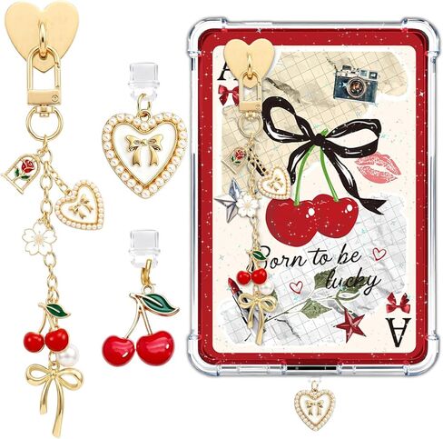 Wxiben Dust Plug Charm Chains for Kindle Phone Charms with Chain Bracelet Strap Decorating Accessories Gifts for Reader Book Lovers Women Men Charms Compatible for E-Reader Type C in Saudi Arabia