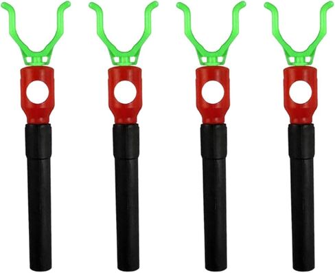 4 Pieces Ice Fishing Auger Tent Stakes for Ice Fishing - Carbon Steel Detachable Design Tent Pegs, 7.68 inch Portable Outdoor Camping Metal Fixed Nails with Comfortable Handle in Saudi Arabia
