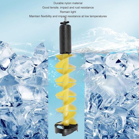 Electric Ice Auger, Nylon Cordless, Lightweight Durable Alloy Steel Drill Bit for Ice Fishing Enthusiasts in Saudi Arabia