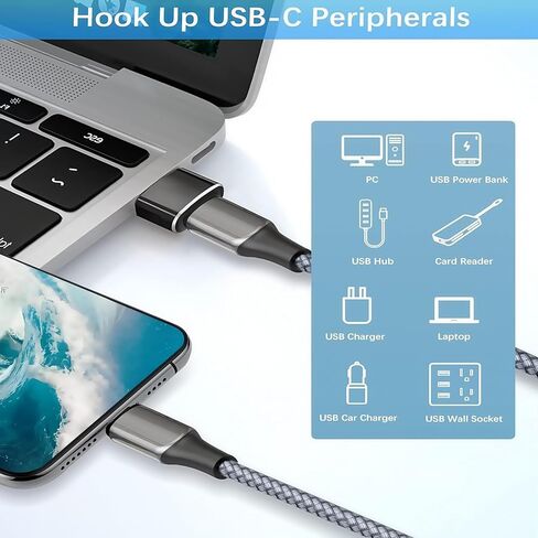 USB A to USB C OTG Adapter 4 Pack, 2Pack Type-C to A & 2Pack USB A to C Adapter,Compatible with MacBook Pro Air,Samsung Notebook and More,for iPhone 16 15 14 13 Plus Pro Max,Serial Adapters in Saudi Arabia