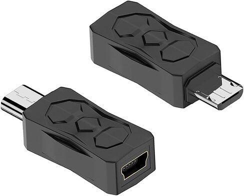 محول Micro USB إلى Mini USB مكون من قطعتين، محول Micro USB ذكر إلى Mini USB أنثى، لمشغلات MP3 MP4 الأقدم، والكاميرات الرقمية، وDashcams، ونظام تحديد المواقع العالمي، ومحركات الأقراص الصلبة المحمولة، إلخ in Kuwait