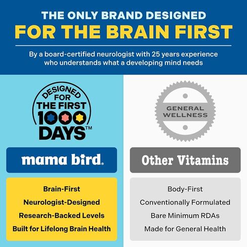 Mama Bird Postnatal Vitamins for Breastfeeding and Postpartum, Whole Food Organic Blend, Methylated Vitamins, Vegan, Post Natal Bonus 10 Smoothie Recipes for New Moms, Once Daily, 30 Ct in Saudi Arabia