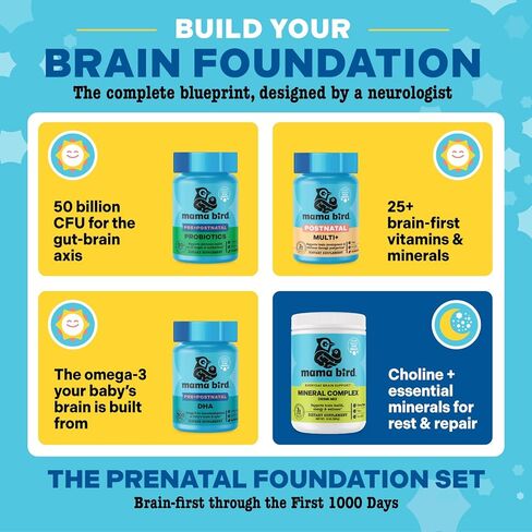 Mama Bird Postnatal Vitamins for Breastfeeding and Postpartum, Whole Food Organic Blend, Methylated Vitamins, Vegan, Post Natal Bonus 10 Smoothie Recipes for New Moms, Once Daily, 30 Ct in Saudi Arabia