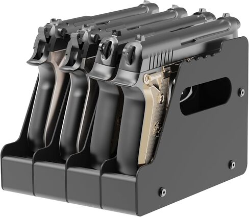 Pistol Rack for Gun Safe, Can Hold Up to 4-8 Pistols Gun Cabinet Accessories, Foam-Protected Gun Storage Rack, for Revolver, Glock 17 19 26 27 43 Pistol Accessories in Saudi Arabia