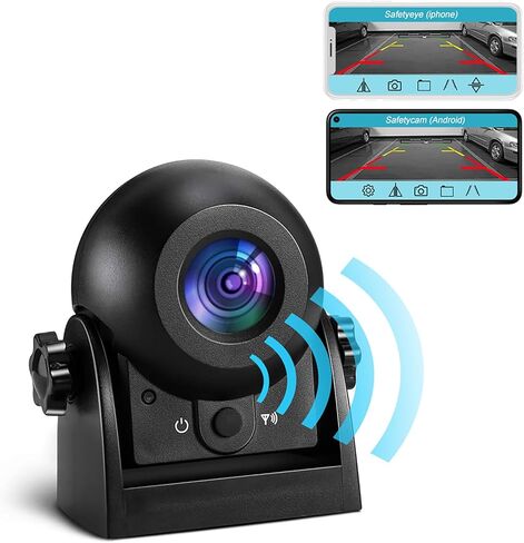 Uzone Wireless Backup Camera,WiFi Magnetic Backup Camera,Rechargeble,IP68 Waterproof,Night Visiong,iPhone APP Bluetooth Rear View Camera for Truck Horse Trailer Hitch Gooseneck Travel Boat Camper RV in Saudi Arabia