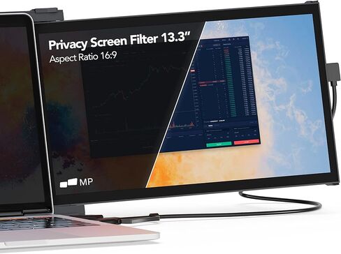 Moblie Pixels Laptops Privacy Screen 13.3 inch Filter for 16:9 privacy screen for Laptops/Monitor Display - Laptop Monitor Privacy Shield and Anti-Glare Protector in Saudi Arabia