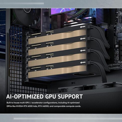 Antec 900 Full Tower Case, AI Workstation & Gaming Chassis, Supports E-ATX/Threadripper & Back-Connect MB, 6 PWM Fans Included, Type-C 10Gbps, 420mm Radiator Support, Tempered Glass in Saudi Arabia