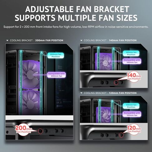 Antec 900 Full Tower Case, AI Workstation & Gaming Chassis, Supports E-ATX/Threadripper & Back-Connect MB, 6 PWM Fans Included, Type-C 10Gbps, 420mm Radiator Support, Tempered Glass in Saudi Arabia